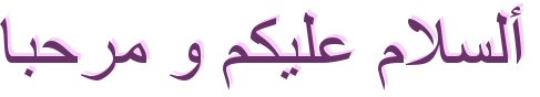 Herzlich Willkommen auf Arabisch geschrieben.